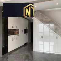 Xưởng Nội Thất Ngọc Thịnh Đồng Nai - Vũng Tàu - Tủ gầm cầu thang phòng khách với nhiều mục đích sử dụng, làm tăng thẩm mĩ cho căn phòng